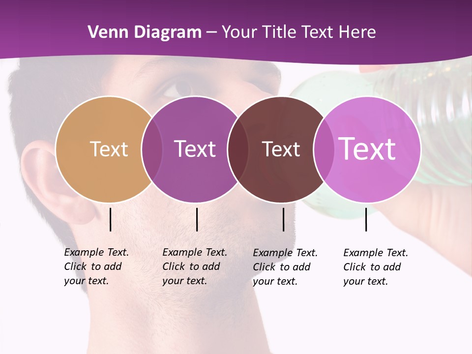 Isolated Purple Diet PowerPoint Template