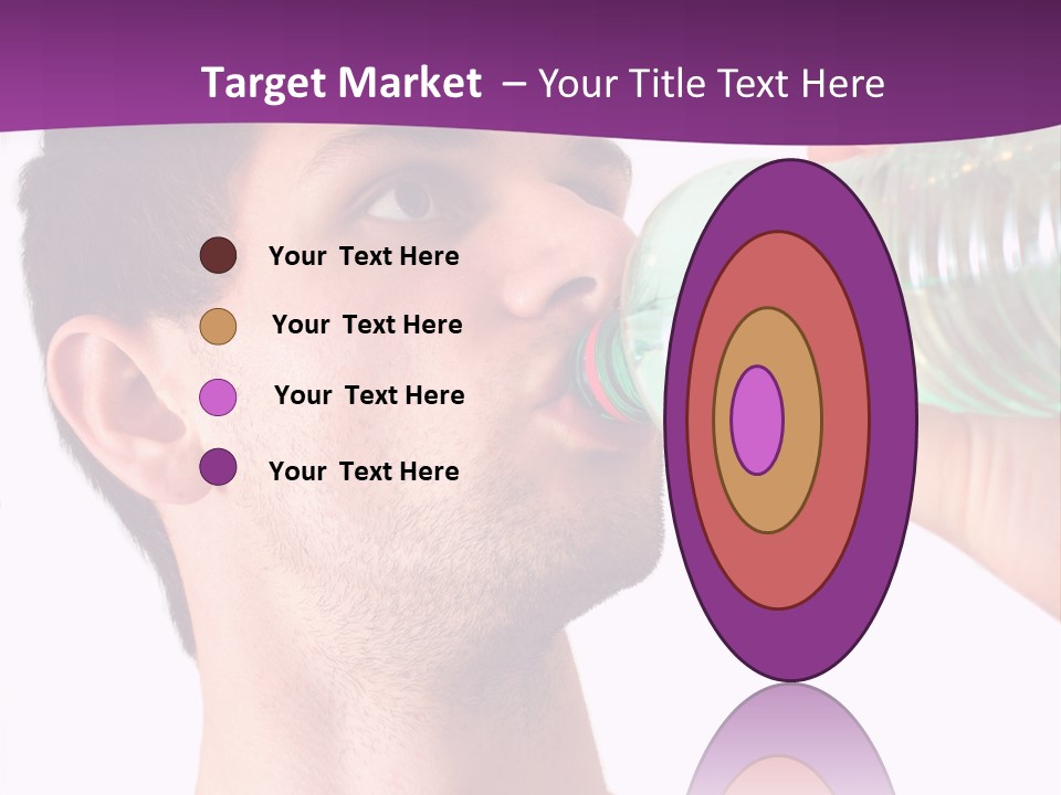 Isolated Purple Diet PowerPoint Template