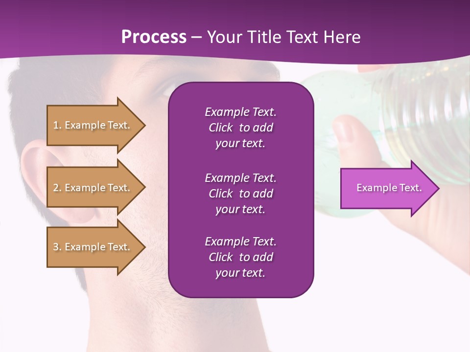 Isolated Purple Diet PowerPoint Template