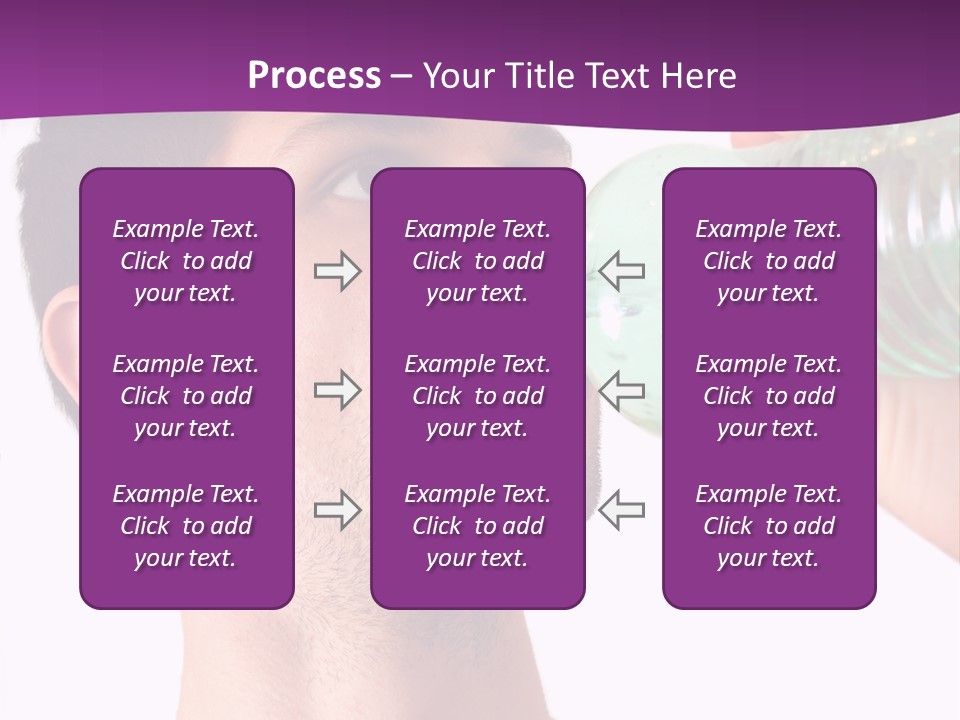 Isolated Purple Diet PowerPoint Template