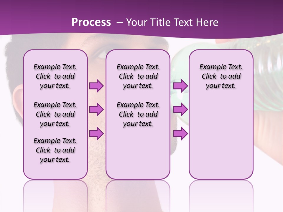 Isolated Purple Diet PowerPoint Template