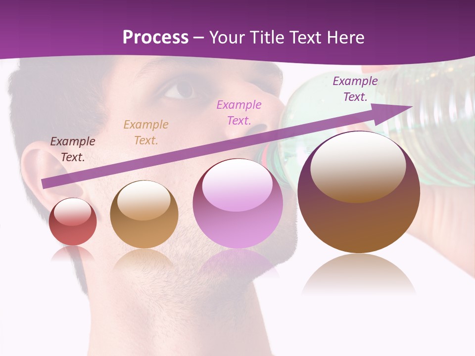 Isolated Purple Diet PowerPoint Template