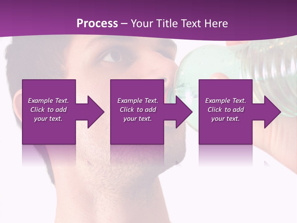 Isolated Purple Diet PowerPoint Template