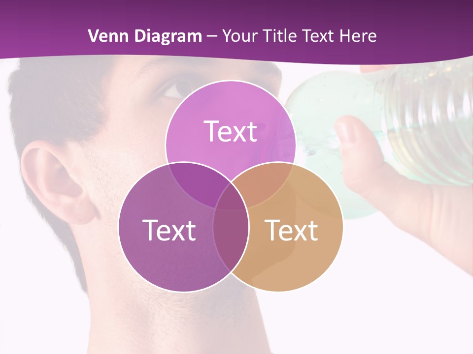 Isolated Purple Diet PowerPoint Template