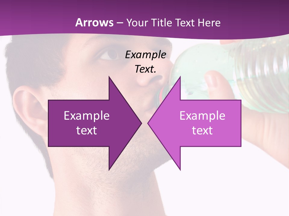 Isolated Purple Diet PowerPoint Template