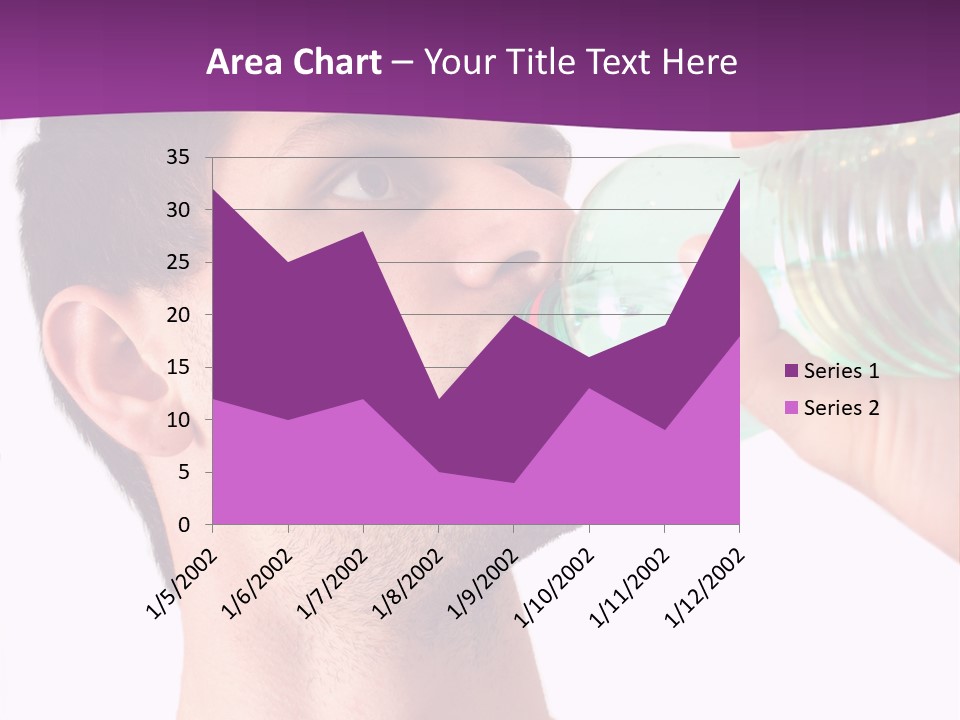 Isolated Purple Diet PowerPoint Template
