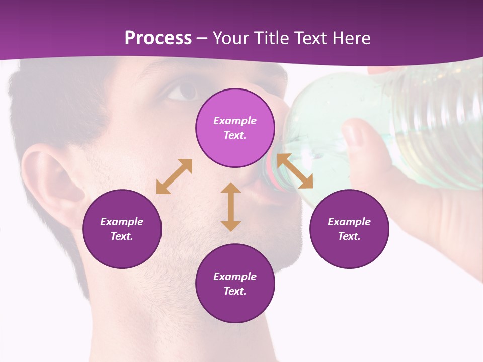 Isolated Purple Diet PowerPoint Template