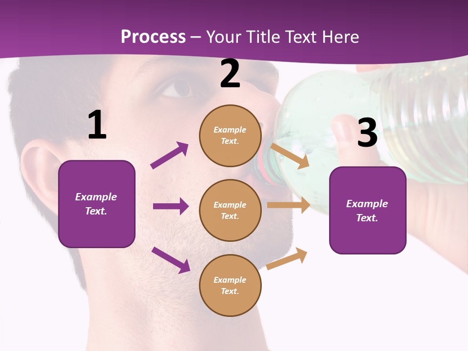 Isolated Purple Diet PowerPoint Template
