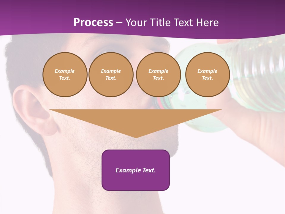 Isolated Purple Diet PowerPoint Template