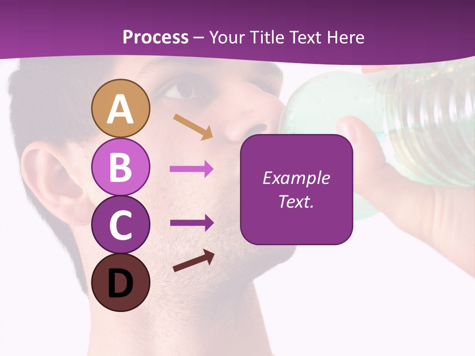 Isolated Purple Diet PowerPoint Template