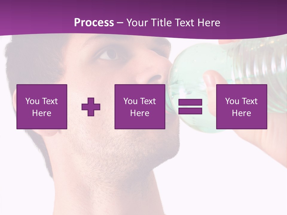 Isolated Purple Diet PowerPoint Template