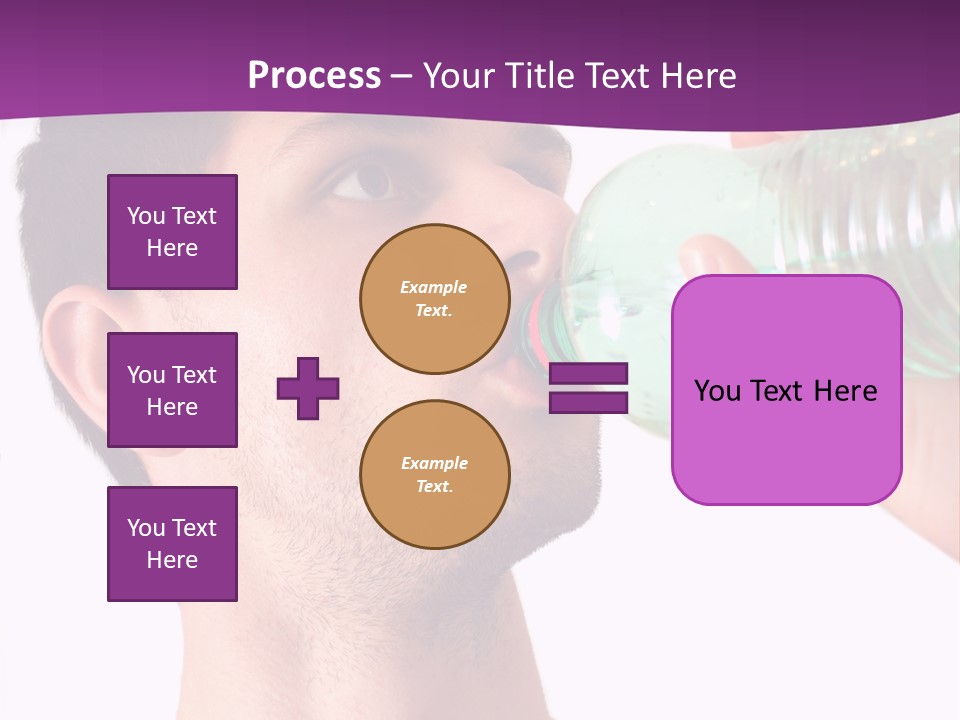 Isolated Purple Diet PowerPoint Template