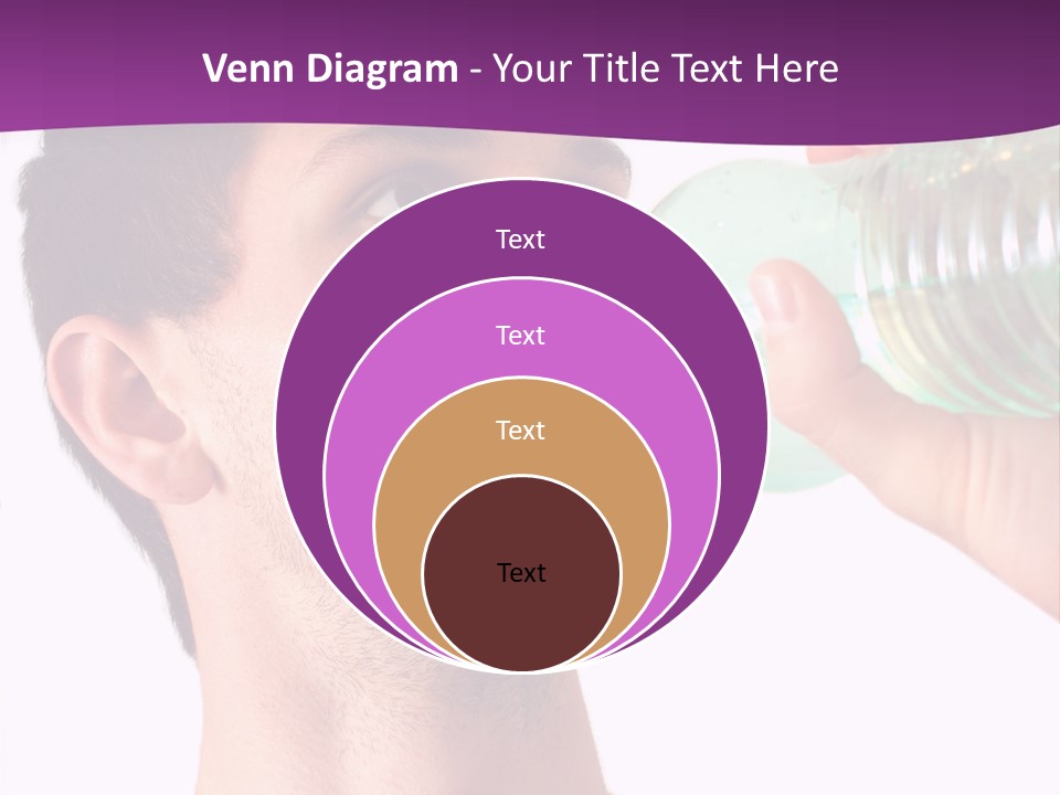 Isolated Purple Diet PowerPoint Template