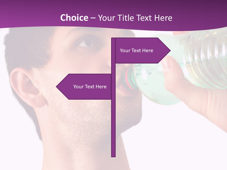Isolated Purple Diet PowerPoint Template