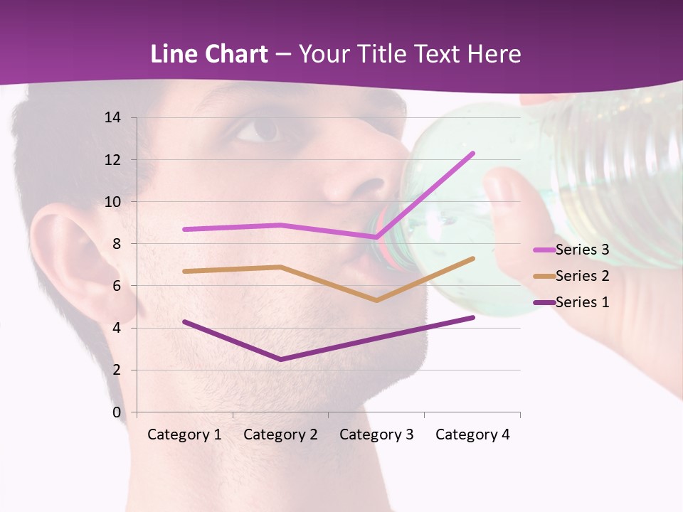 Isolated Purple Diet PowerPoint Template