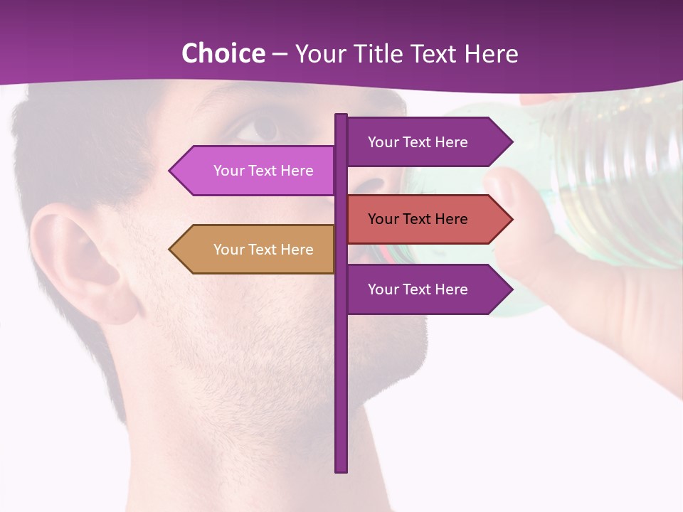 Isolated Purple Diet PowerPoint Template