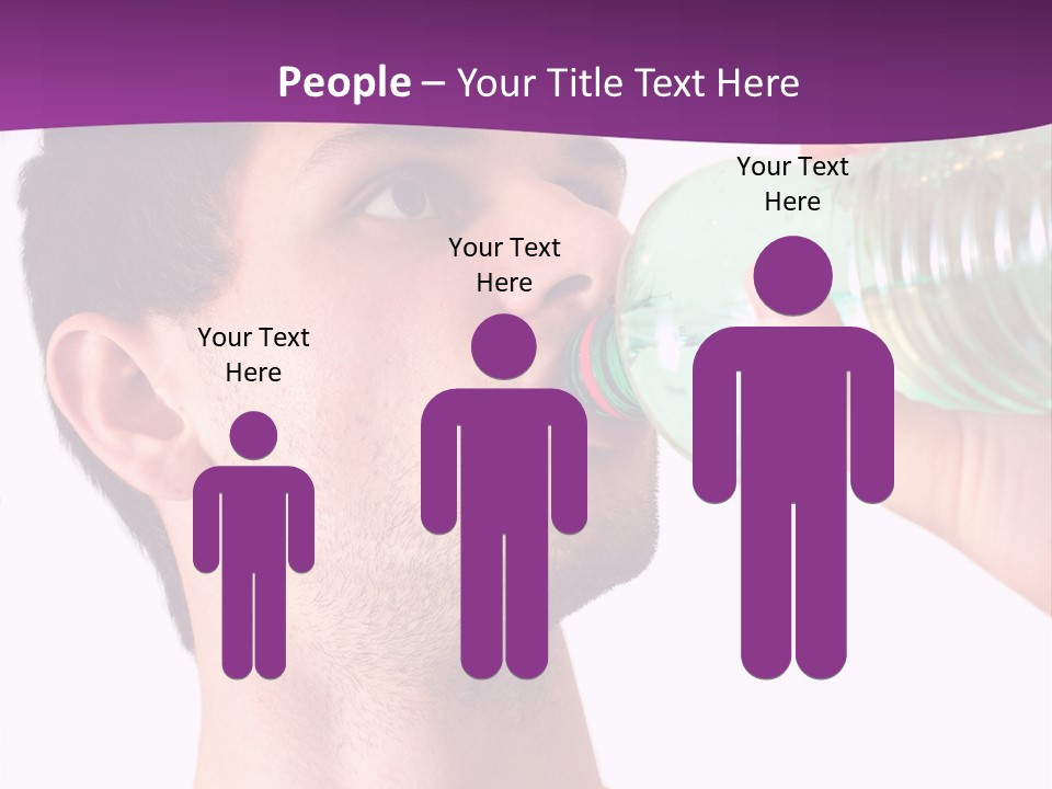 Isolated Purple Diet PowerPoint Template