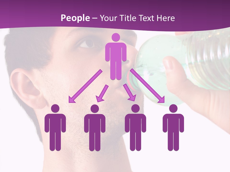 Isolated Purple Diet PowerPoint Template