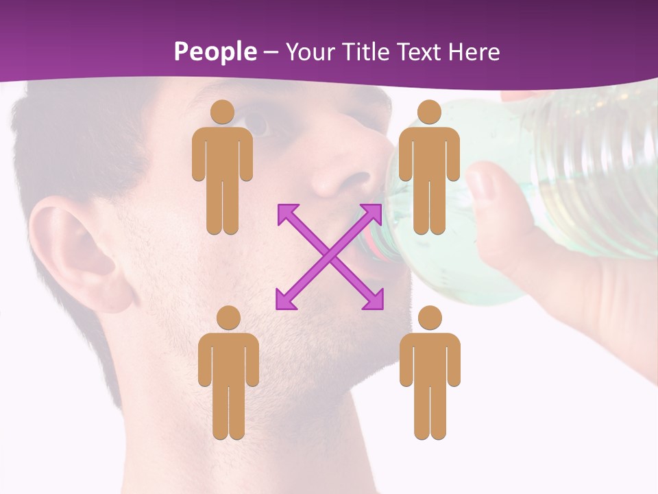 Isolated Purple Diet PowerPoint Template