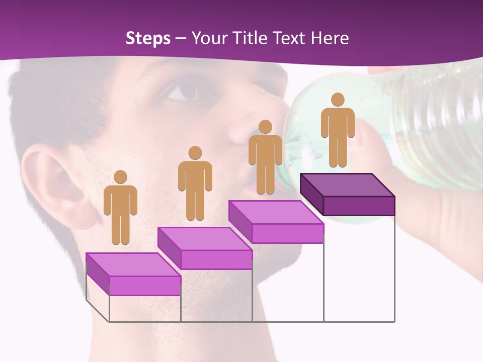 Isolated Purple Diet PowerPoint Template