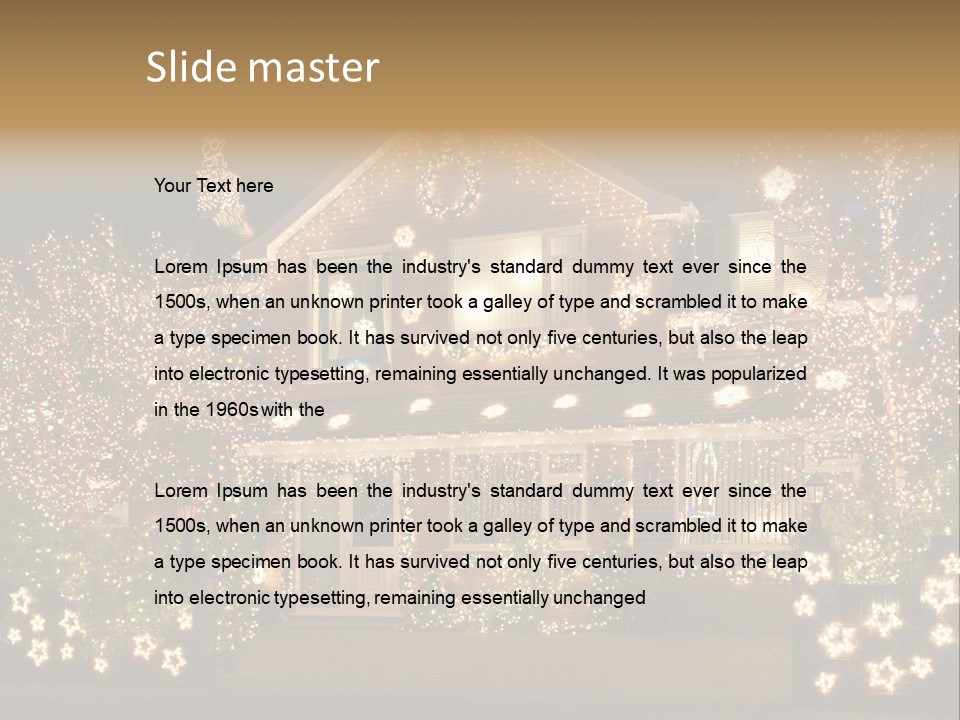 Season Outdoor Night PowerPoint Template