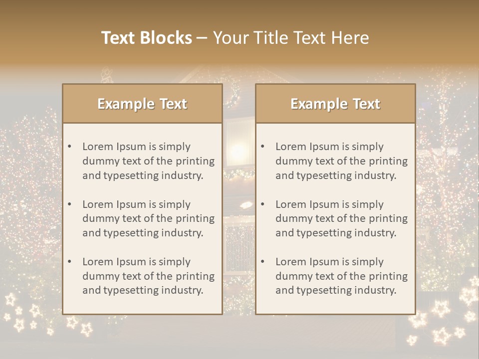 Season Outdoor Night PowerPoint Template
