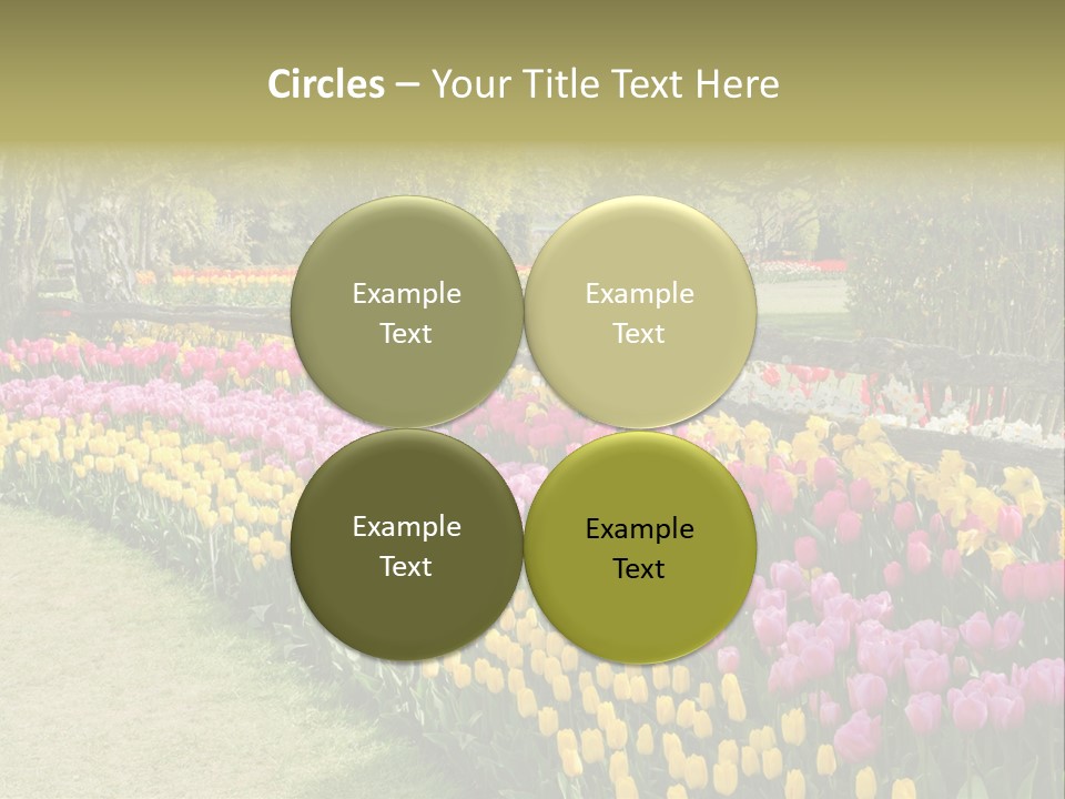 Floral Bloom Yellow PowerPoint Template