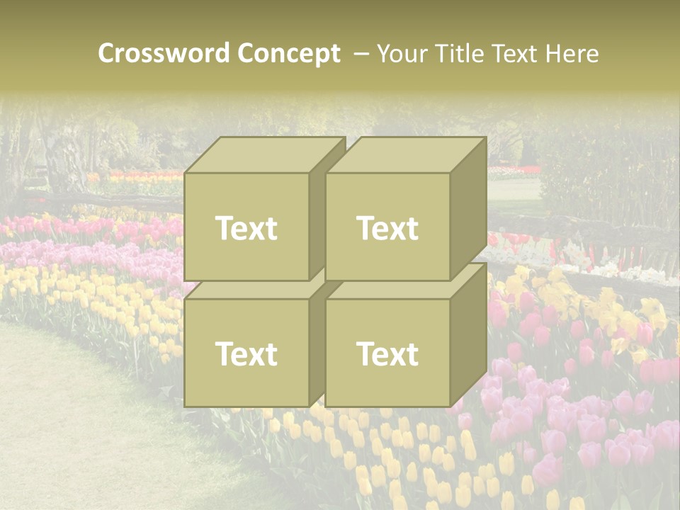Floral Bloom Yellow PowerPoint Template