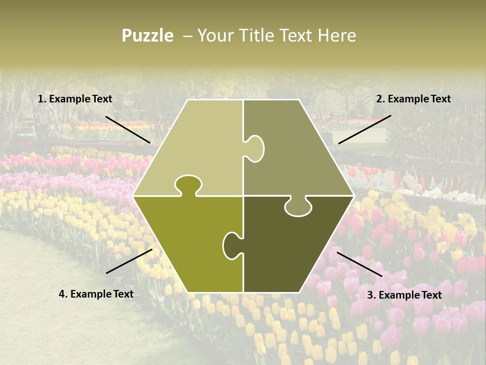 Floral Bloom Yellow PowerPoint Template