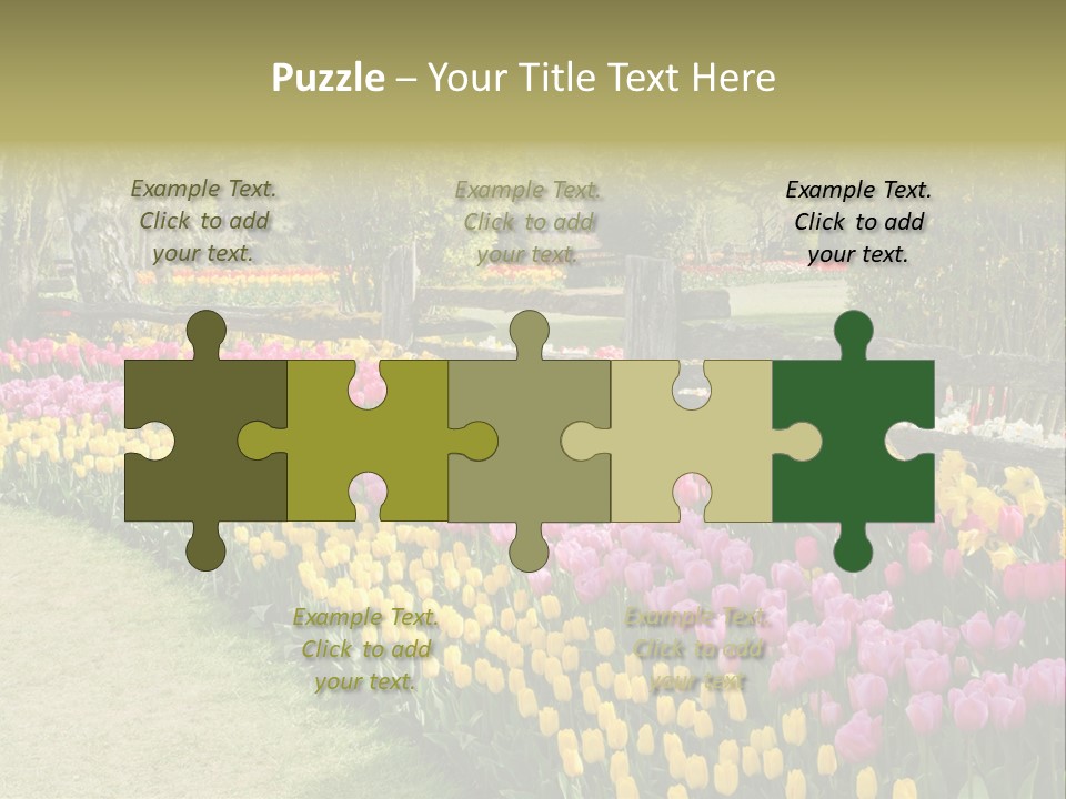 Floral Bloom Yellow PowerPoint Template