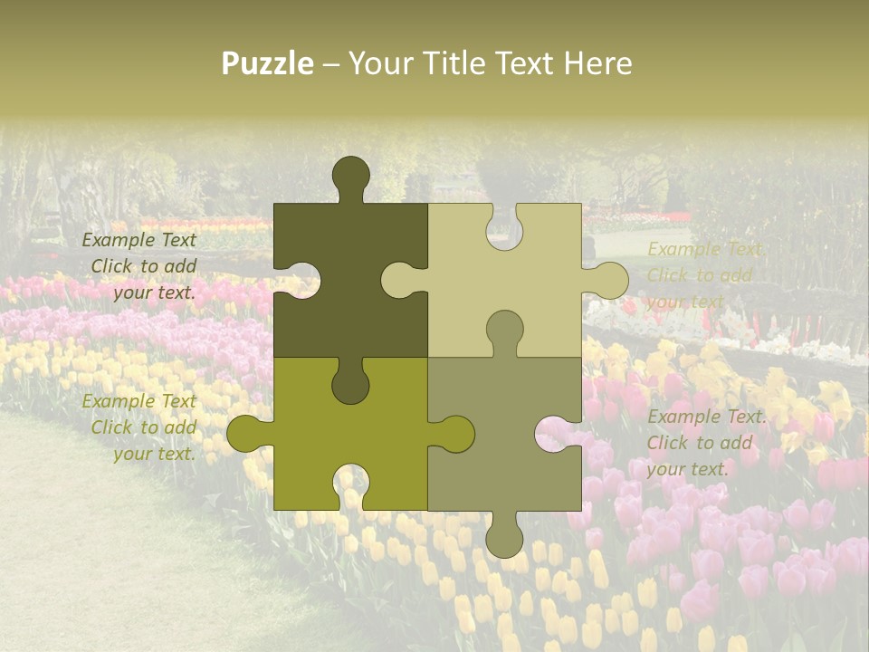 Floral Bloom Yellow PowerPoint Template