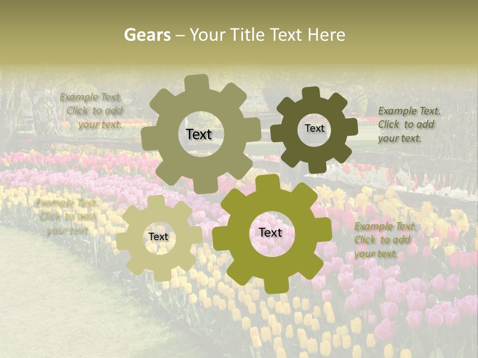 Floral Bloom Yellow PowerPoint Template