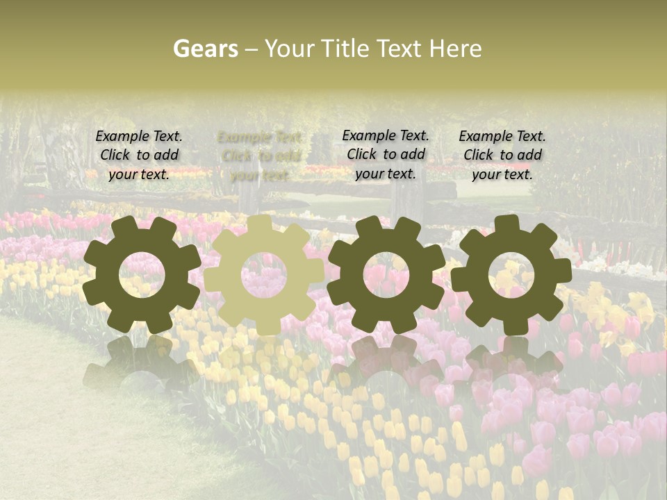Floral Bloom Yellow PowerPoint Template