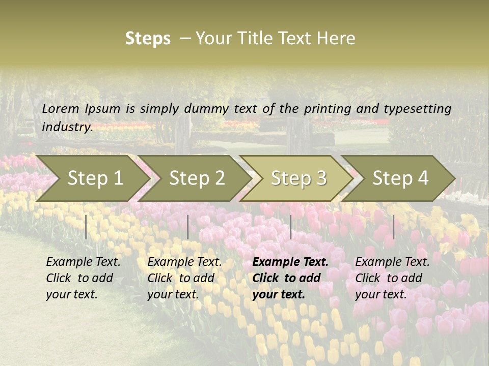 Floral Bloom Yellow PowerPoint Template