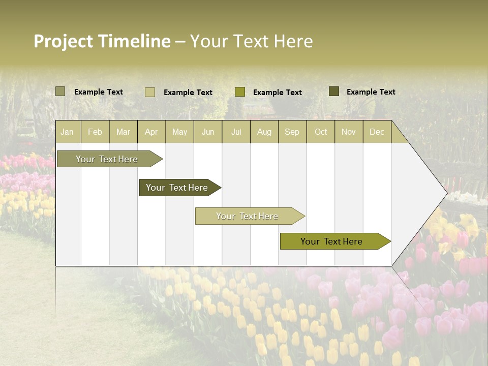 Floral Bloom Yellow PowerPoint Template