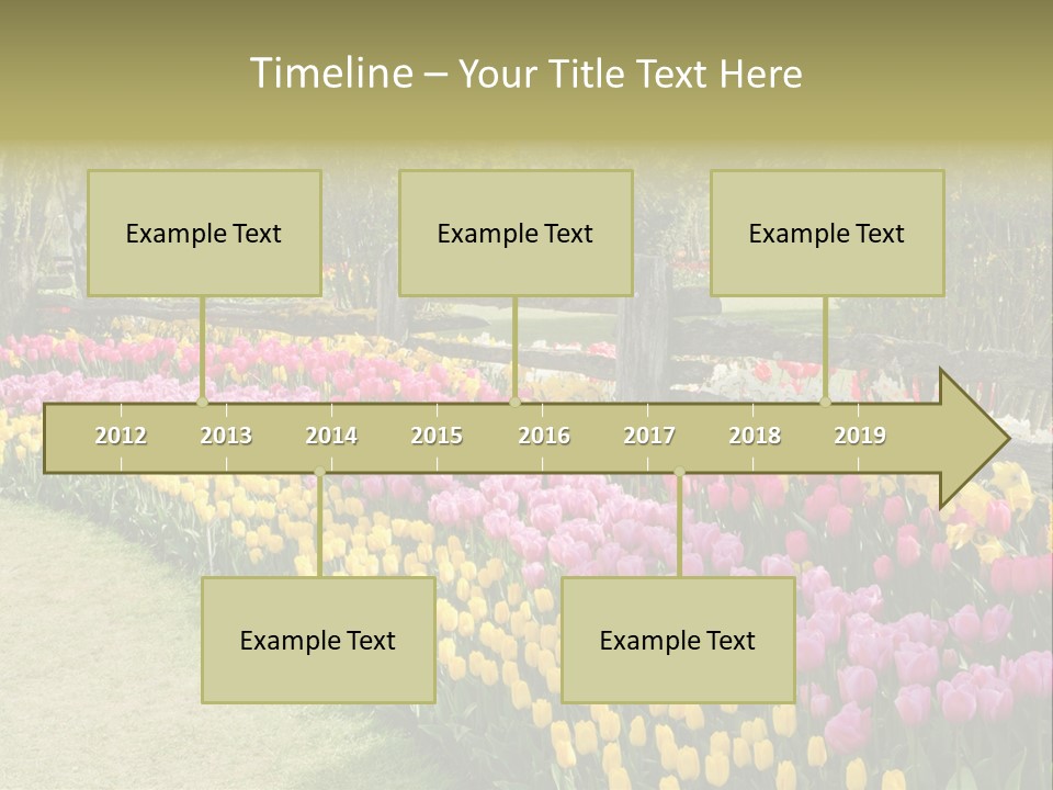 Floral Bloom Yellow PowerPoint Template