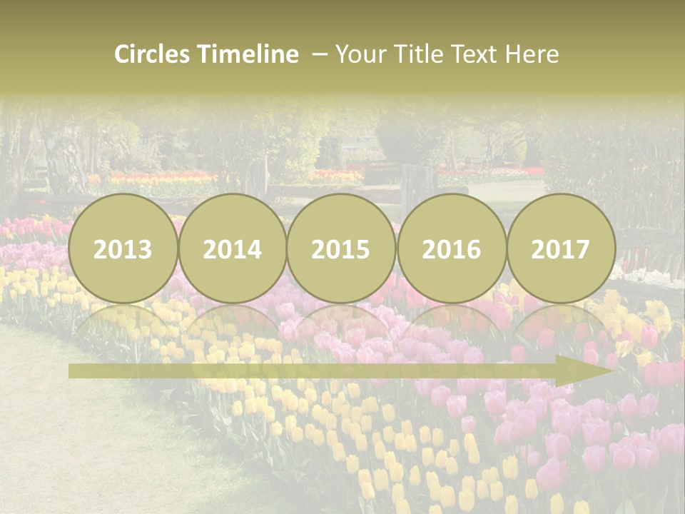 Floral Bloom Yellow PowerPoint Template