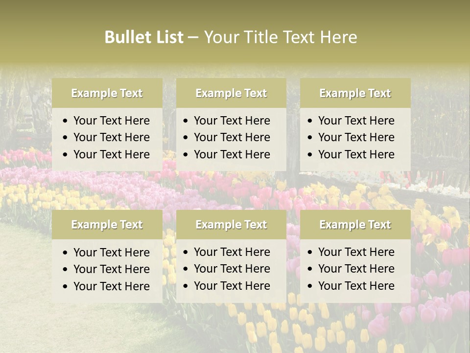 Floral Bloom Yellow PowerPoint Template