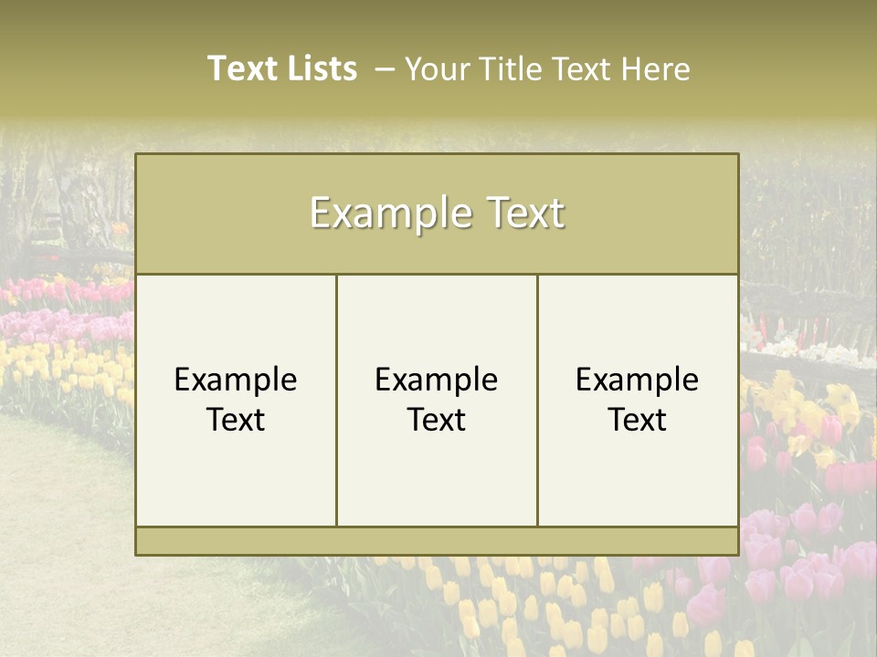 Floral Bloom Yellow PowerPoint Template