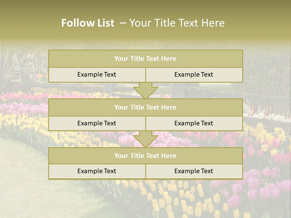 Floral Bloom Yellow PowerPoint Template
