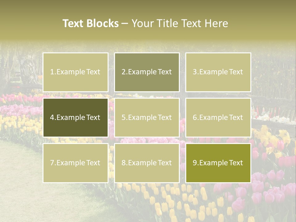 Floral Bloom Yellow PowerPoint Template