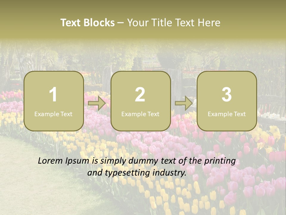Floral Bloom Yellow PowerPoint Template
