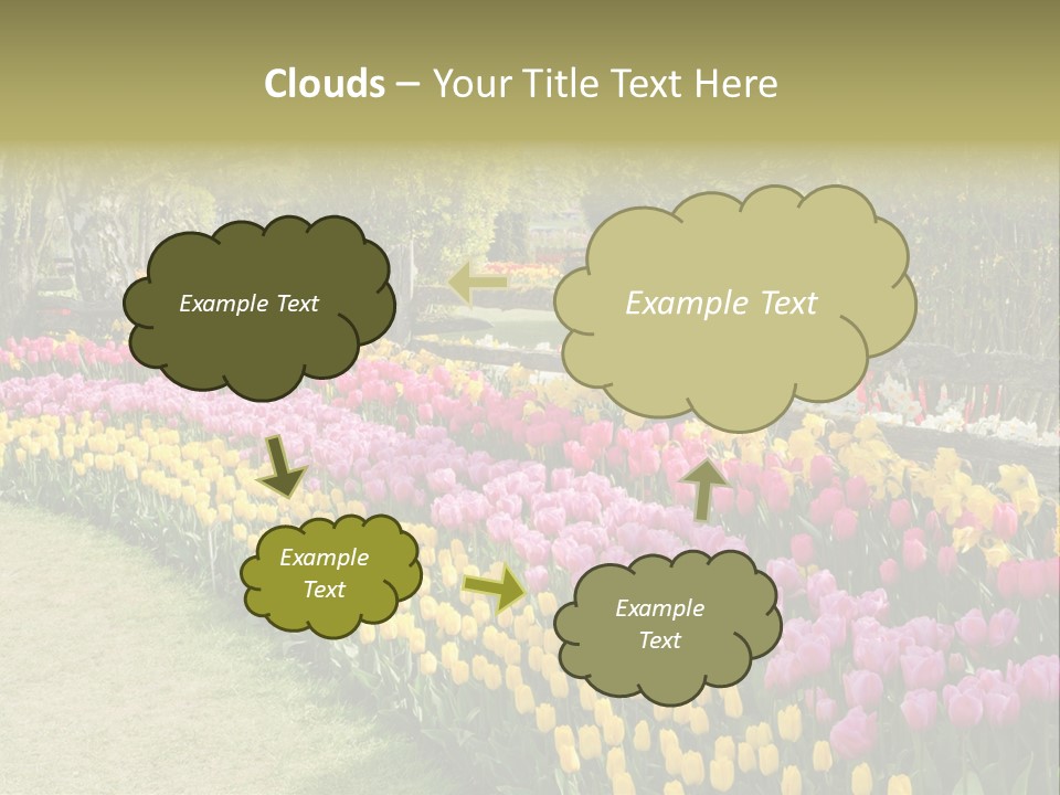 Floral Bloom Yellow PowerPoint Template