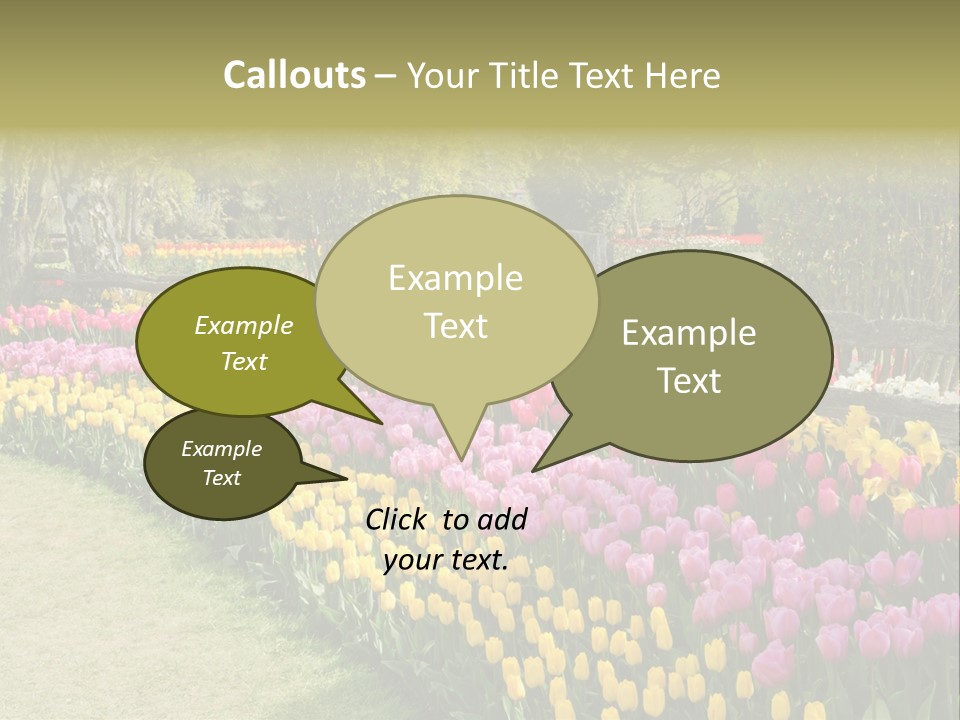 Floral Bloom Yellow PowerPoint Template