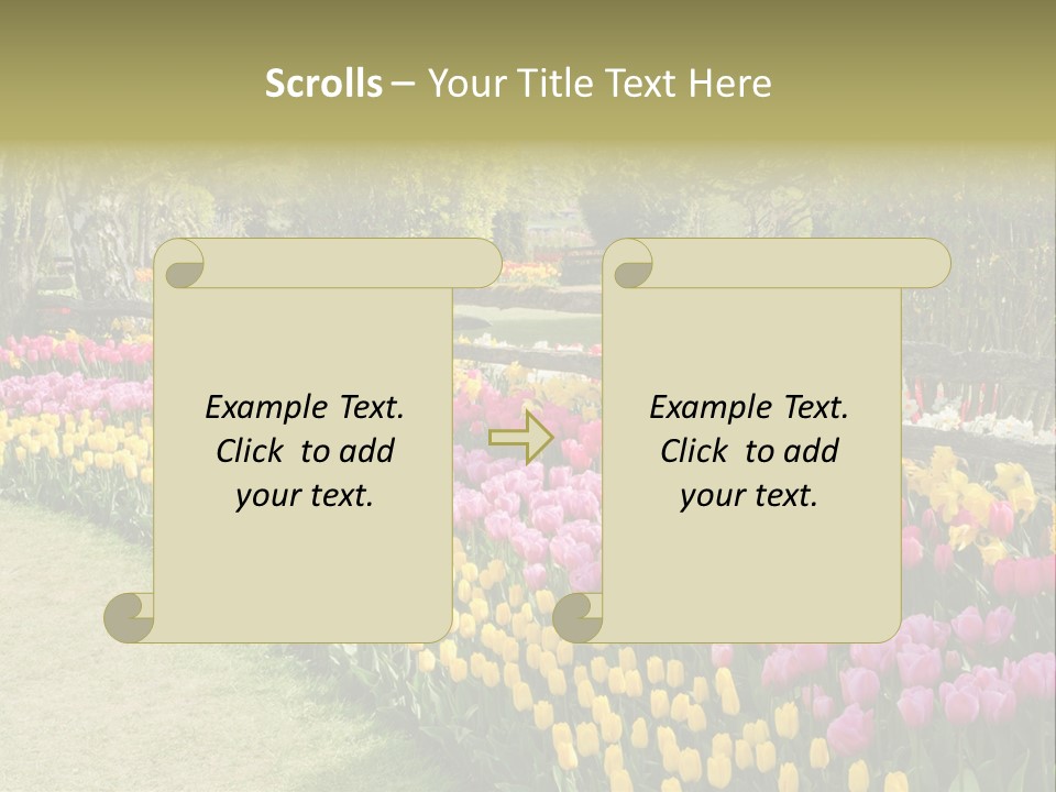 Floral Bloom Yellow PowerPoint Template