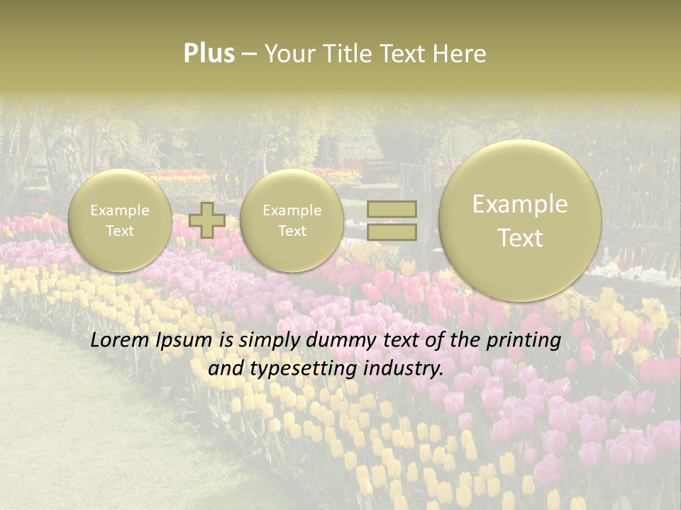 Floral Bloom Yellow PowerPoint Template