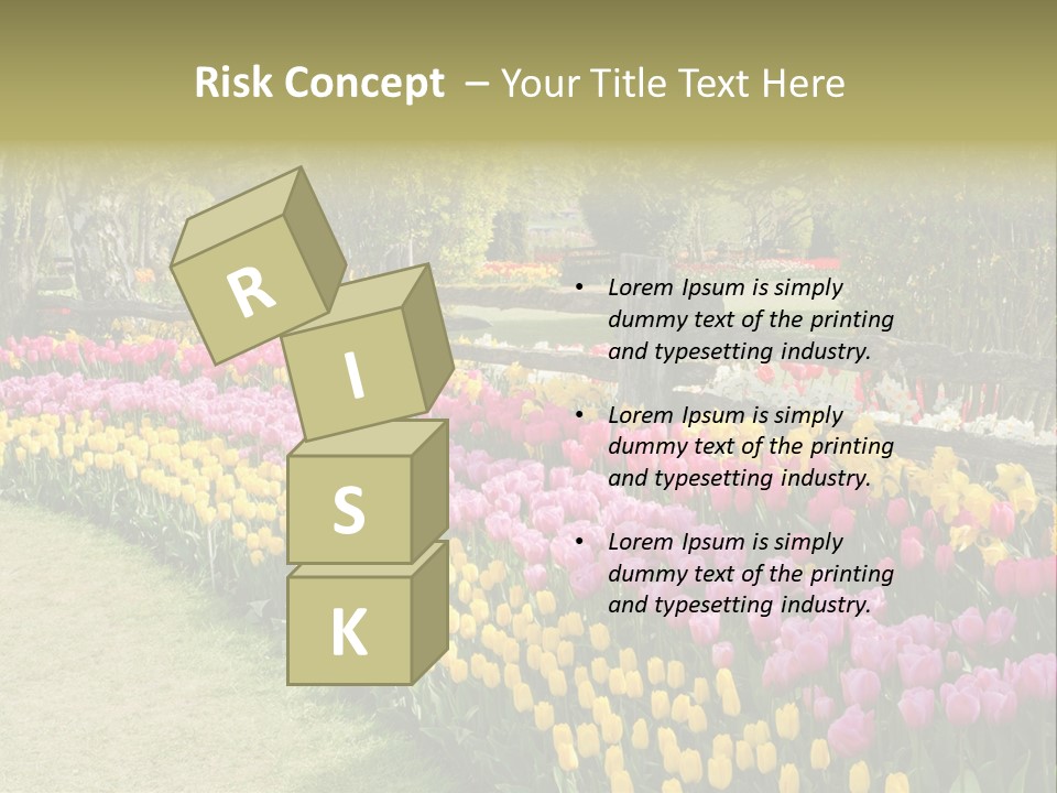 Floral Bloom Yellow PowerPoint Template