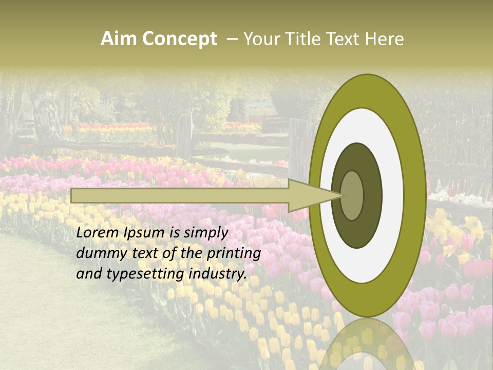 Floral Bloom Yellow PowerPoint Template
