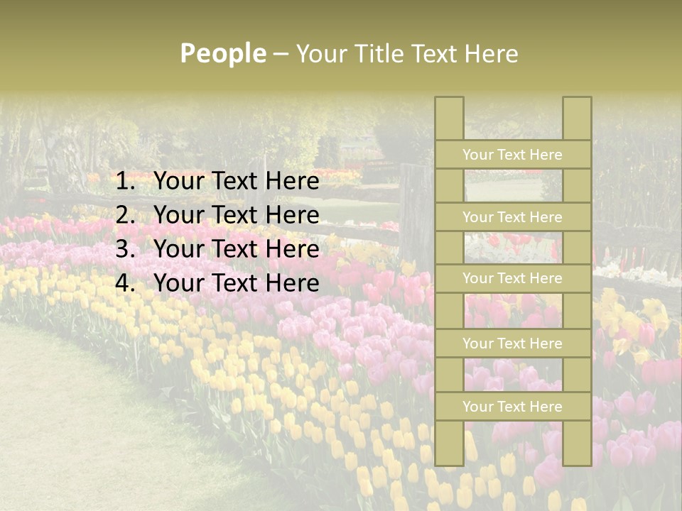 Floral Bloom Yellow PowerPoint Template