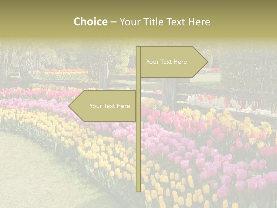 Floral Bloom Yellow PowerPoint Template